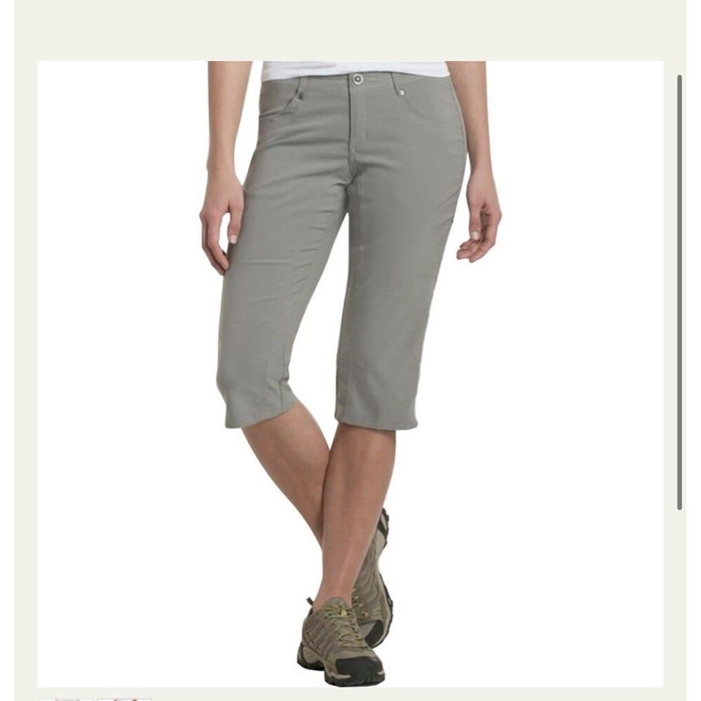 KUHL Gray 6236 Trekr Kapri Stretch Hiking Capri Pants Women's Size 8